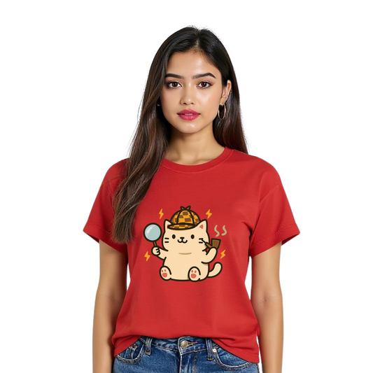 Sherlock Meows – Detective Cat Tee